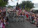 Members of the 85th Civil Affairs Brigade participated in the Sertoma July 4th parade held at Round Rock, Texas. The brigade was invited by the city to participate in the parade as part of the Frontier Days celebration. (Photo by Staff Sgt. David House, 85th CA PAO)