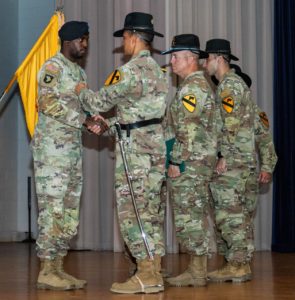 County Sheriff’s Department Presents the Life Saving Award to 1st Cavalry Division Troopers 